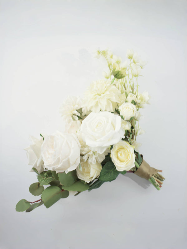 White And Green Artificial Flower Wedding Bouquets​ Rose Bouquet​​ 1